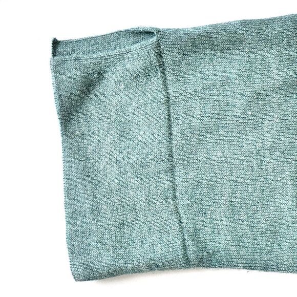 J Jill V-Neck Sweater Womens Large Petite Pullover Silk/Cotton Lt Teal Green - Picture 6 of 9